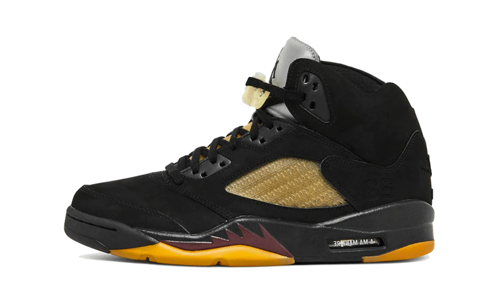 Jordan 5 best sale black and yellow