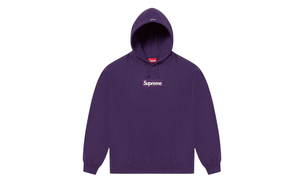 Supreme Box Logo Hoodie Dark Purple FW23