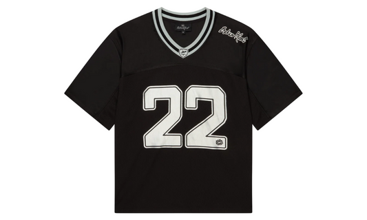 Broken Planet Football Jersey Black Silver