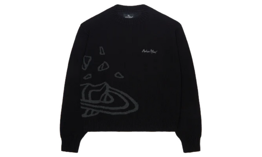 Broken Planet Knit Sweater Midnight Black