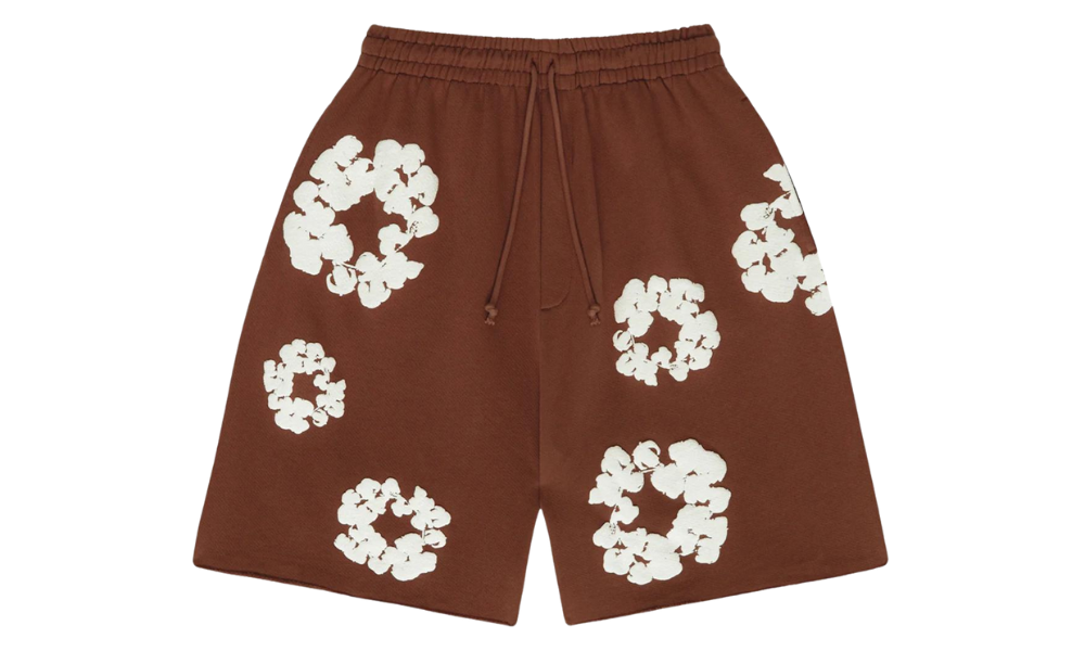 Denim Tears Cotton Wreath Shorts Brown