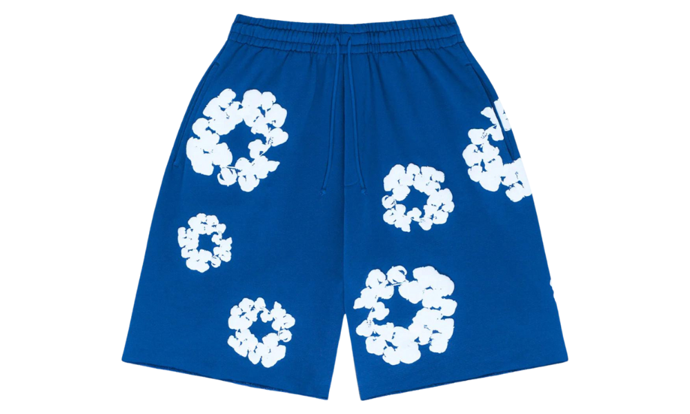 Denim Tears Cotton Wreath Shorts Royal Blue