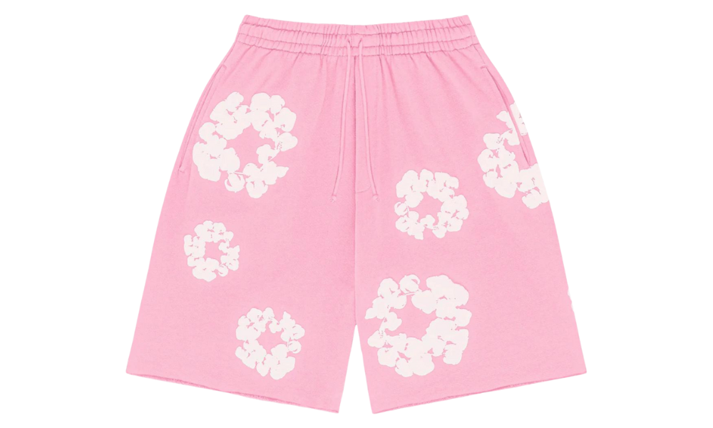 Denim Tears Cotton Wreath Shorts Pink