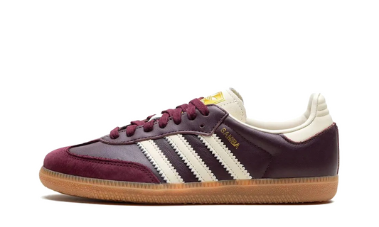 Adidas Samba OG Maroon Cream Gold Women's