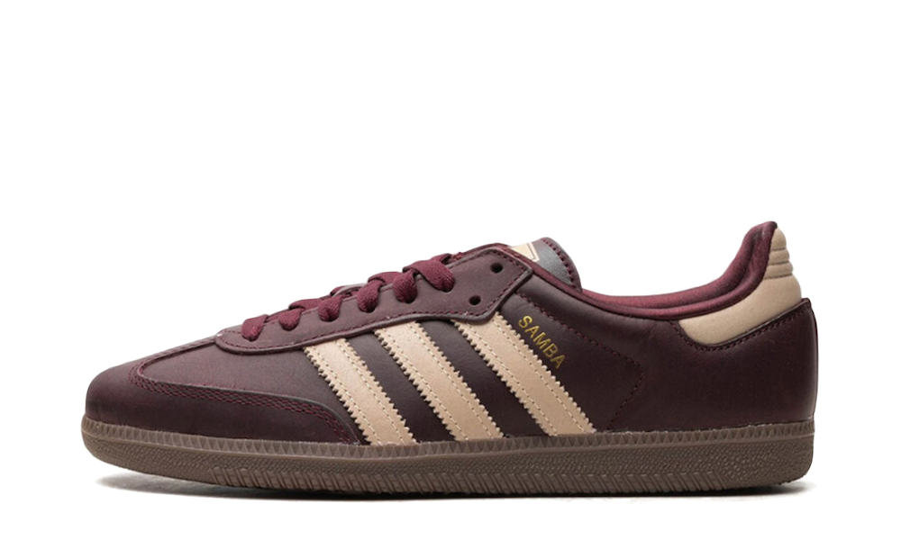 Adidas Samba OG Maroon Crystal Sand Women's