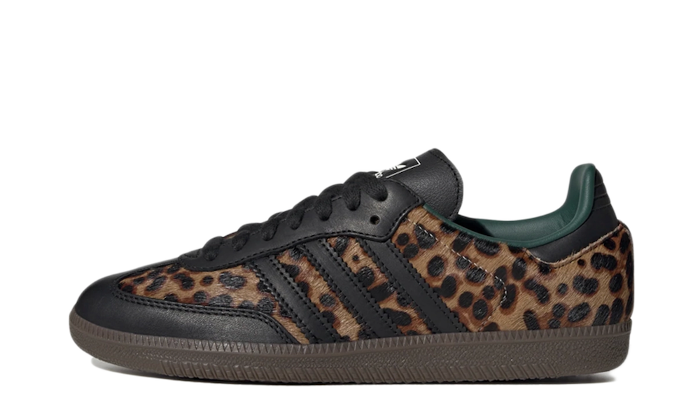 Adidas Samba OG Leopard Black Green Women's