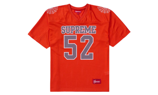 Supreme Spiderweb Football Jersey Orange