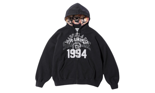 Supreme MM6 Maison Margiela Zip-Up Hoodie Black