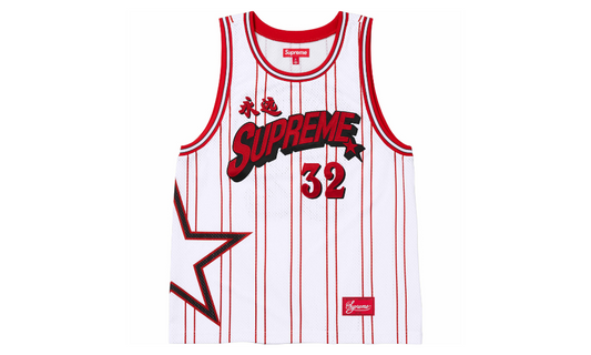 Supreme Star Basketball Jersey White