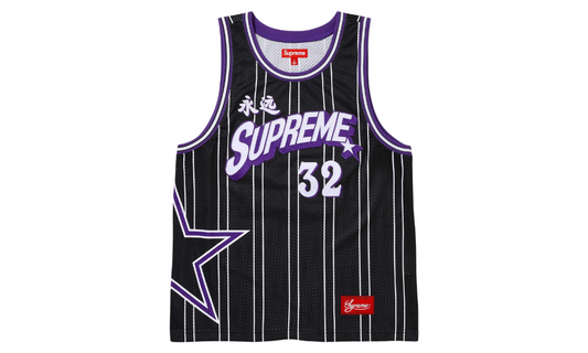 Supreme Star Basketball Jersey Black