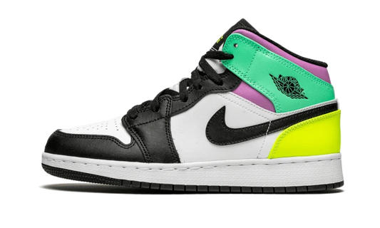 Air Jordan 1 Mid GS Pastel Black Toe