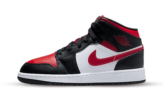 Air Jordan 1 Mid GS Black Fire Red 2022