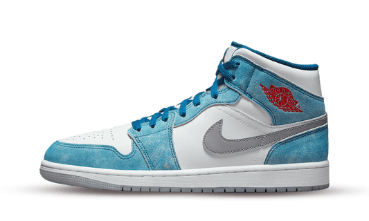 Air Jordan 1 Mid French Blue Fire Red